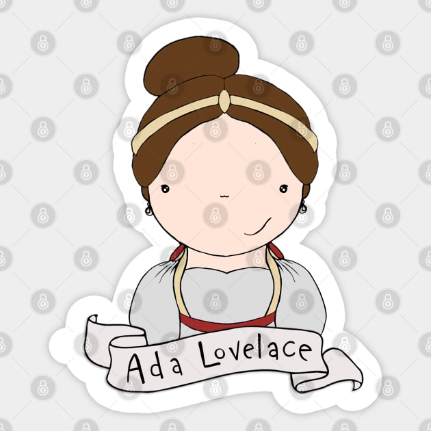 Ada Lovelace Sticker by Jen Talley Design